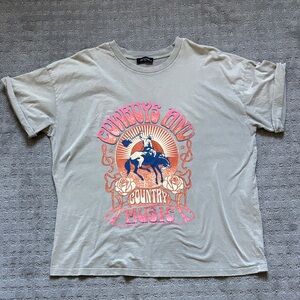 Cowboys and Country Music Graphic T-Shirt